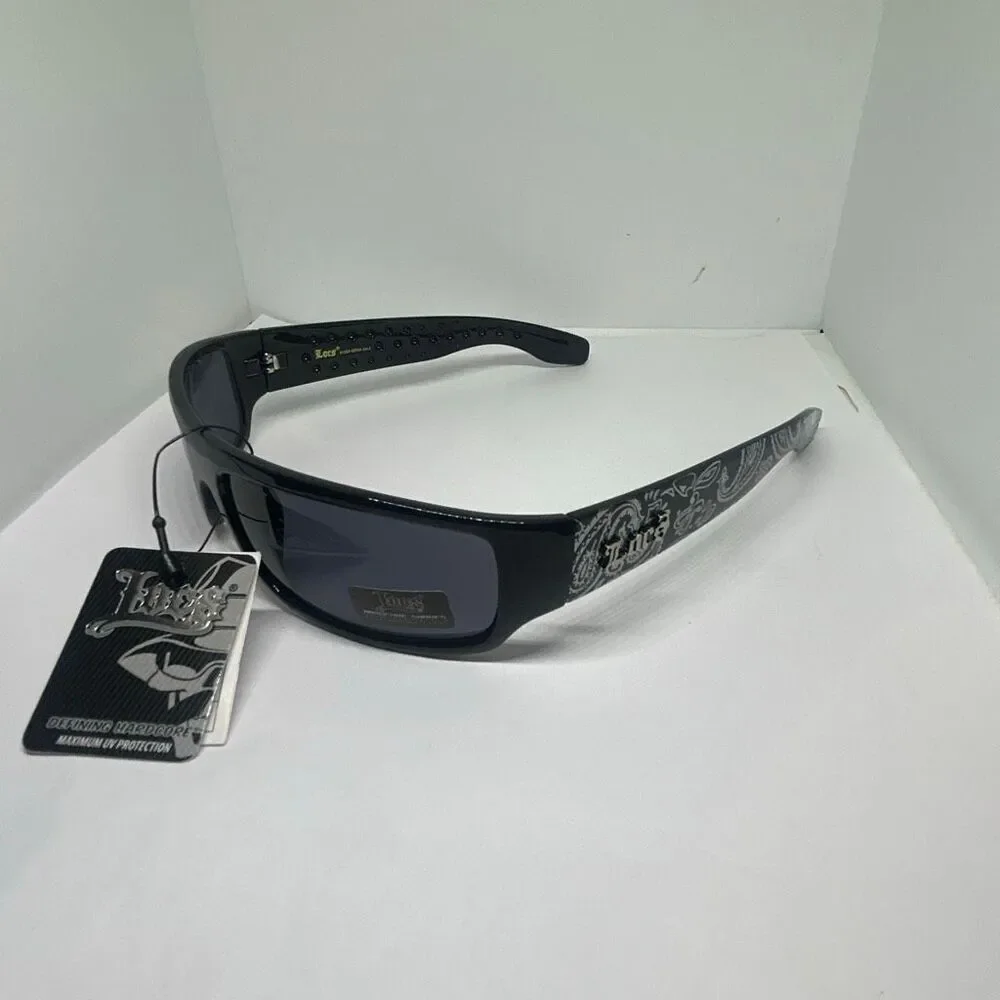 Locs Bandana Design Wraparound Sunglasses UV400 – New